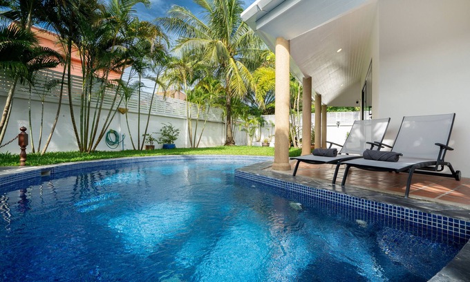 Ban Saiyuan Villa | Villa Luxe Piscine Privée 2 CH -1 Sdb-4/5 P-jardin Tropical-bbq-près des Plages