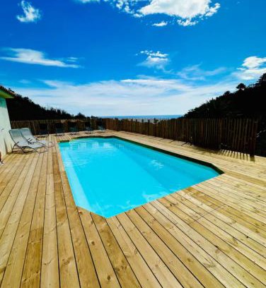 Sari-Solenzara Villa | Villa Mare è Machja avec piscine et vue mer