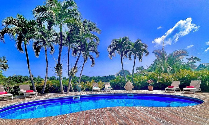 Saint-Francois Villa | Villa Oasis Saint François 5* 170m² 5 bedrooms between Golf and Sea