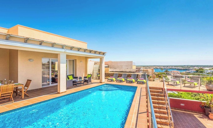 Cala Llonga Villa | Villa Oratge - Modern Holiday Retreat with a View of Mahon Harbour & the Sea