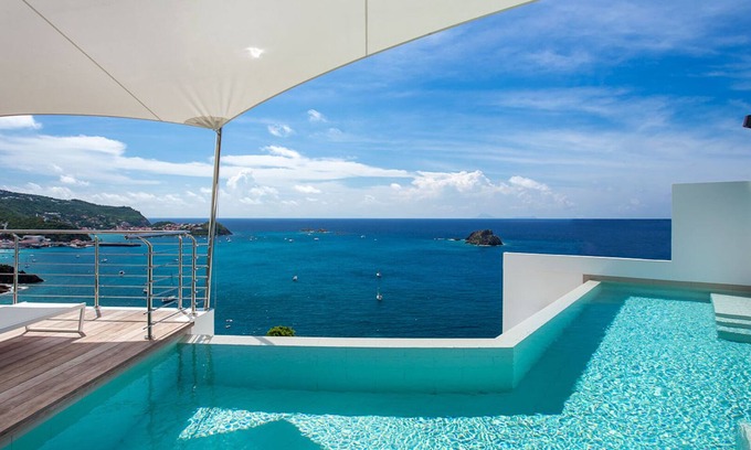 Gustavia Villa | Villa Passage with magnificent ocean and harbor views!