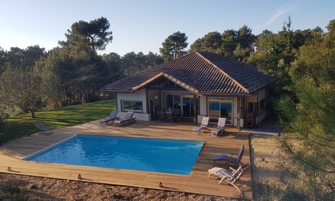 Moliets-et-Maa Villa | Villa 'Pin Bleu' close to the Sea with Pool & Wi-Fi