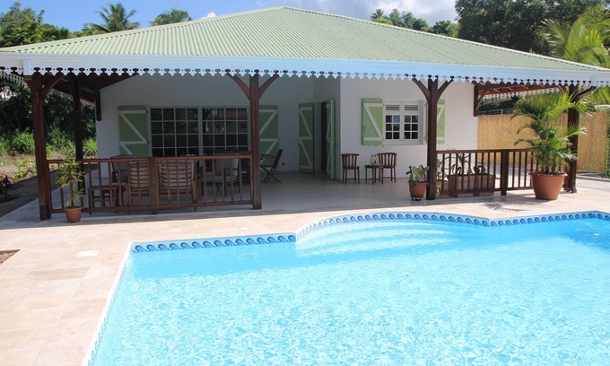 Le Diamant Villa | Villa/pool, 3 air-conditioned bedrooms, 30m from the beach, shops on foot