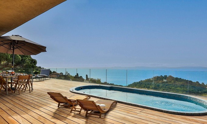 Le Rayol Villa | Villa with panoramic sea view, hammam and pool-spa