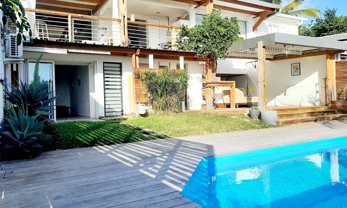 Saint-Leu Villa | Villa with ocean view, swimming pool, 350m walk to the lagoon