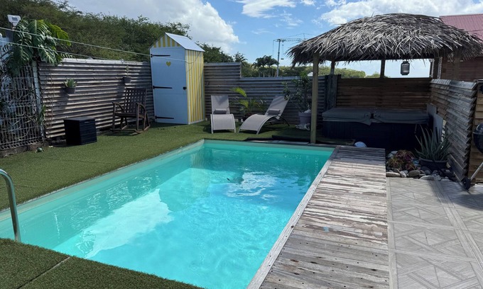 Malendure Villa | Villa with pool and jacuzzi near Leroux beach, ideal for families