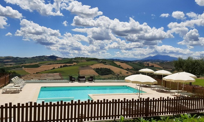 Carassai House | Villa with stunning views and private pool