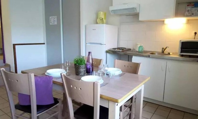 Bassignac Ski Chalet | VVF Cantal Salers Vendes *** - 2-room chalet sleeps 4