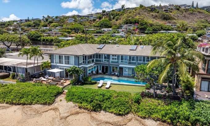 Waialae Iki Ridge House | Wailupe Beach Front: Lux Oceanfront w/Pool, Hot Tub, Beach Access & Stunning Vi