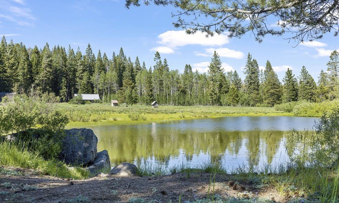Arnold Cabin | Wake up to Coffee on the Deck and this view #SH596 by Bear Valley Vacation Rentals