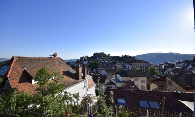 Lindenfels Apartment | Waldheim Lindenfels Apartment on the forest & above the roofs of Lindenfels