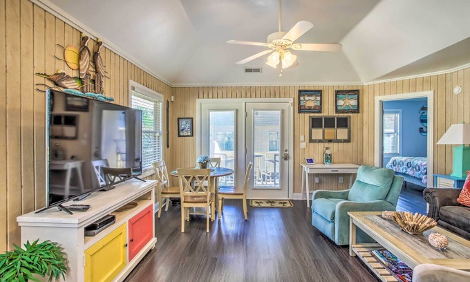 Myrtle Beach House | Walk to Apache Pier: Coastal Condo w/Pool Access