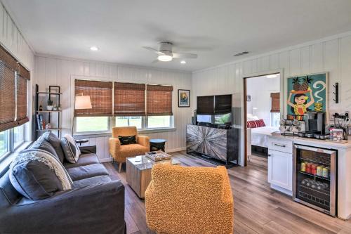 Surfside Beach House | Walk to Beach Home with Deck in Surfside Beach!
