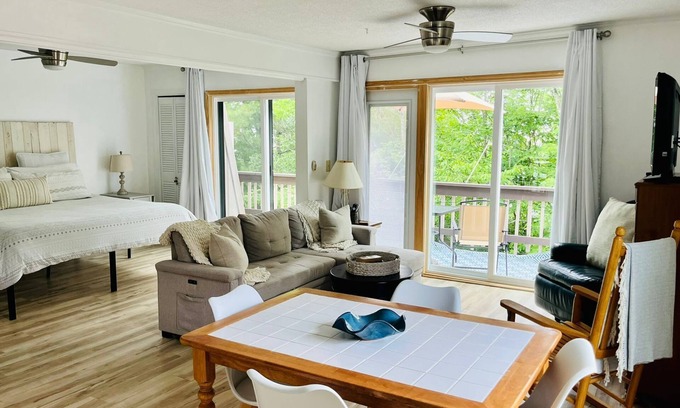 Beech Mountain Apartment | Walk to Biking Trails! Pet Friendly! Hike & Wine!