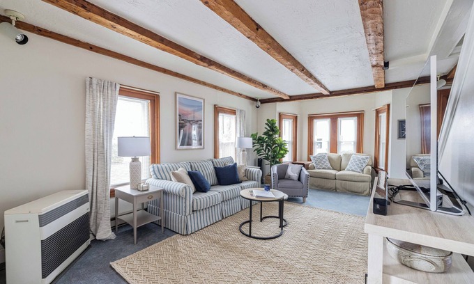 Kennebunk Condo | Walk to Shops & Beach. Cozy home with modern amenities for a memorable stay