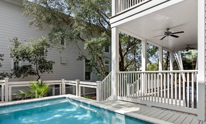 Cottage District House | Watercolor Dreamin | Private Heated Pool | Golf Cart & Bikes | Walk to Seaside