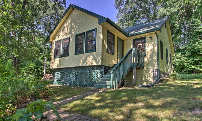 Cass Lake House | Waterfront Leech Lake Cabin with Dock, Fire Pit