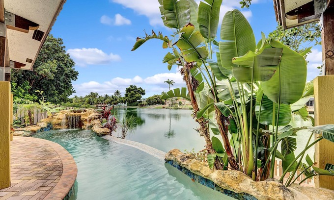 Poinsettia Heights House | Waterfront Oasis w/Heated Pool and Spa, and Close to Beach!