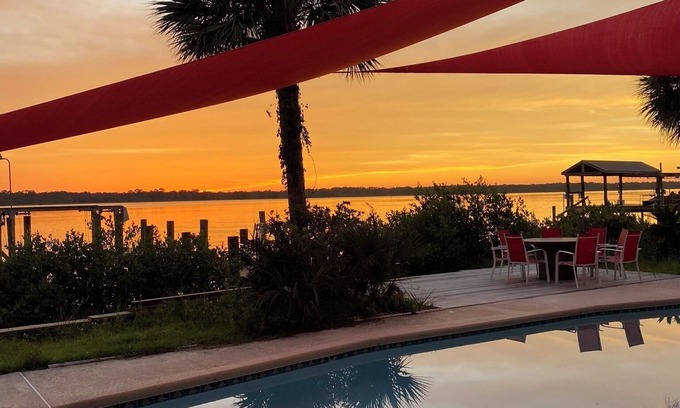 Butler Beach Apartment | Waterfront suite, Dogs are cool! no pet fee!
