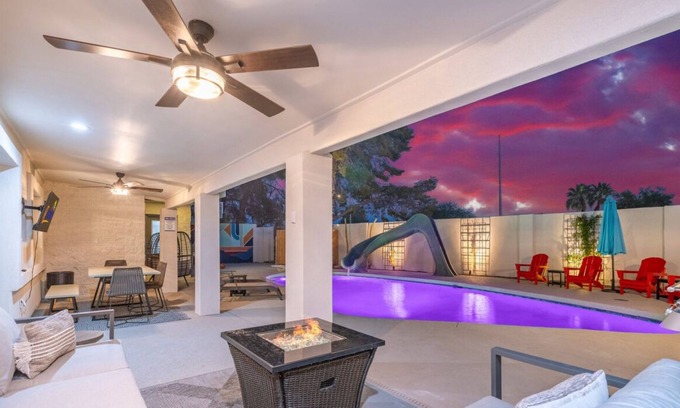 Tami Estates Villa | Waterslide Resort Oasis+Basketball+Golf+Gameroom