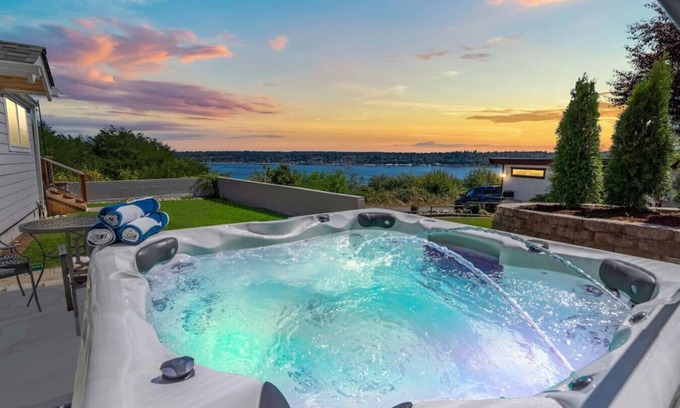 Navy Yard City House | Waterview 4BR Home w/Hot Tub, Spa Bath & Game Room
