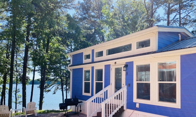 Steele Creek Cabin | Waterview Family Style Two Bedroom Cabin #8 at Long Cove Resort by RedAwning