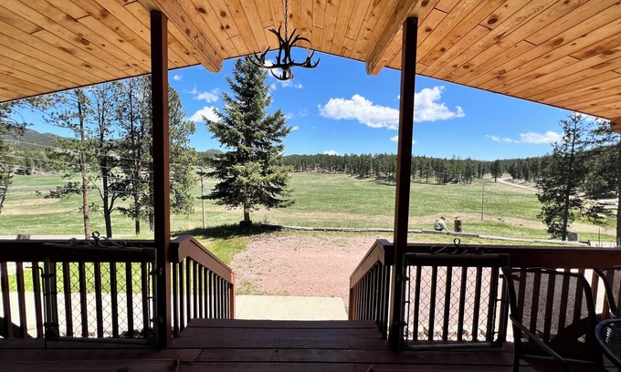 Hill City Cabin | Whistle Stop Cabin with Meadow View
