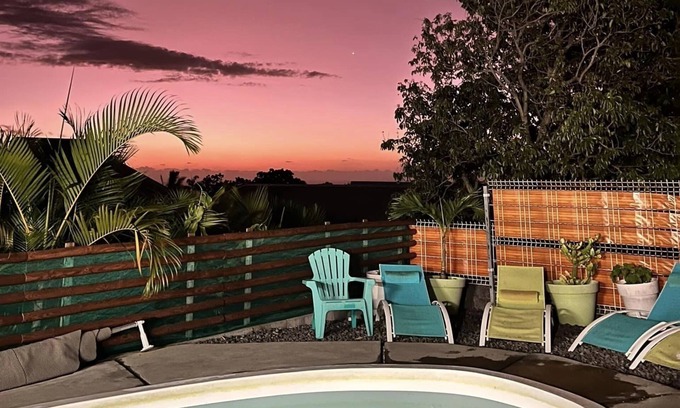 Montvert-les Bas Villa | Whole villa 150m², 15 pers max, heated swimming pool, petanque, parking 8 cars