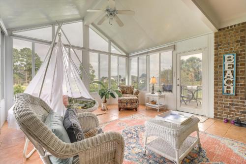 North Carolina Coast House | Wilmington Home with Sunroom and Private Deck!