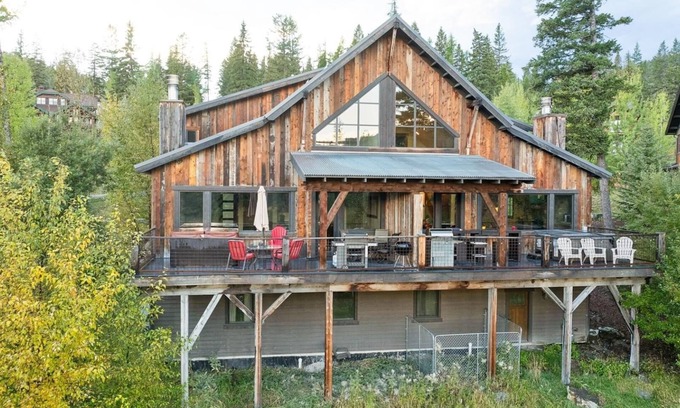Whitefish House | Winter Availability! Stunning Big Mountain Ski-in Ski-out Townhome! Private Hot Tub and Sleeps 21!