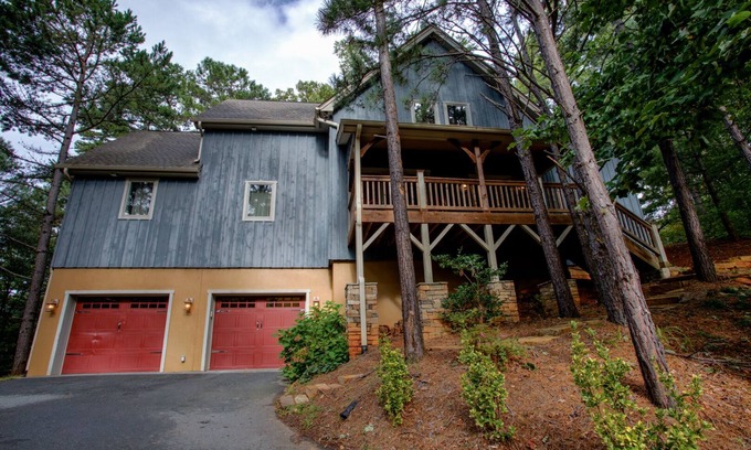 Fairview Cabin | Winters Haven | Luxurious Asheville Mountain Timber Frame Cabin W/Hot Tub, Fire Pit & Pet Friendly!