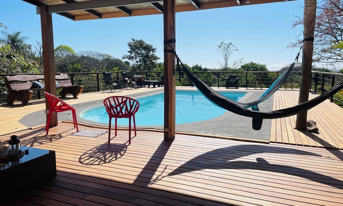 Las Delicias Villa | With terrace and pool: 7 minutes from Montezuma's beaches and restaurants!