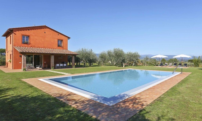 Colle di Compito Villa | Wonderful private villa with WIFI, private pool, A/C, TV, veranda and panoramic view, close to L.