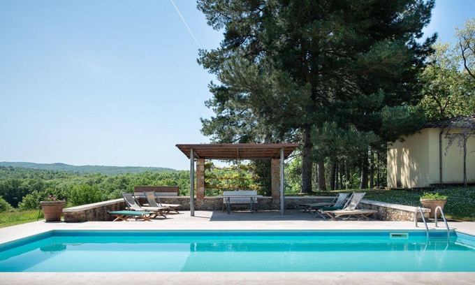 Bucine Villa | Wonderful private villa for 22 people with private pool, WIFI, A/C, TV, patio and panoramic view
