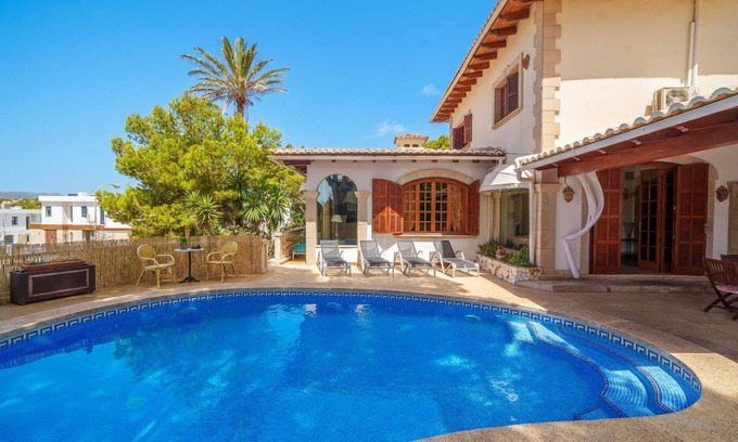 Cala Agulla House | Wonderful private villa for 11 guests with A/C, private pool, WIFI, TV and terrace