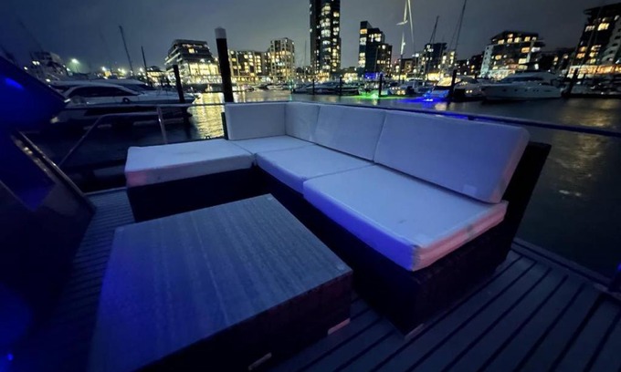 Southampton City Centre Boat Rental | YACHT "X" - 44 FOOT MODERN YACHT ON 5 STAR OCEAN VILLAGE MARINA - minutes away from city centre and cruise terminals, Free parking ,SPA package available!