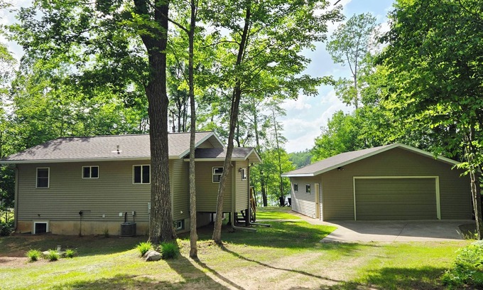 Spooner Cabin | Year Round 2 BR/2BA home on Mystery Lake! Fishing, Boating, ATVing, Campfires!