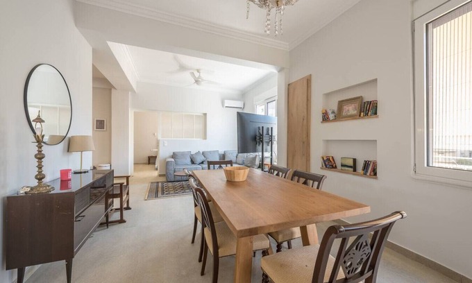 Kypseli Apartment | Zen Breeze, Bright and Spacious Apartment With 2 Master Bedrooms