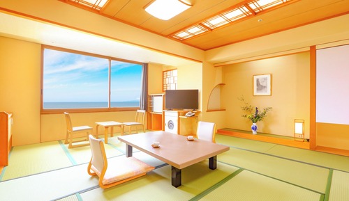 Standard Japanese-Style Room with 10 Tatami Mats -Indoor Bath - Ocean View - Non-Smoking