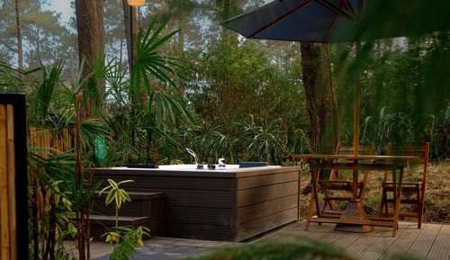 Deluxe Cabin, Hot Tub