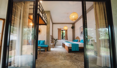 Family Quadruple Room, Terrace, Garden View