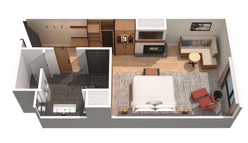 Premier Room, 1 King Bed, View (Mobility/Hearing Access, Roll-In Shwr)