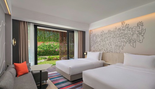 aloft Double Room, Room, 2 Double Beds, Non Smoking, Garden View