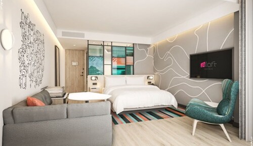 aloft King Room, Room, 1 King Bed, Non Smoking, Pool View