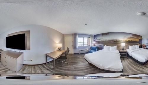 Standard Room, 2 Queen Beds, Balcony, Lake View (Non Smoking)