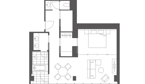 Residential Suite with Lounge Access (desighned by Tadao Ando) No Smoking