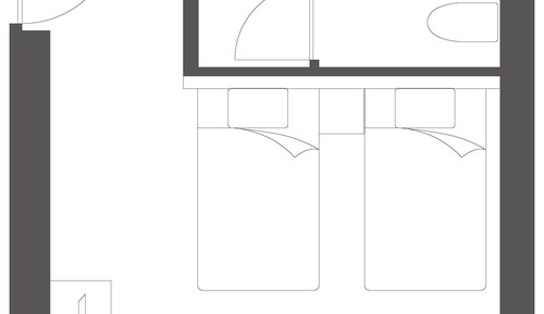 Superior Twin with Free Lounge Access (designed by Tadao Ando)