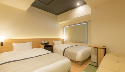 Modern Japanese Twin Room, Non Smoking(3 People Use), 2 Beds and 1 Sofa bed
