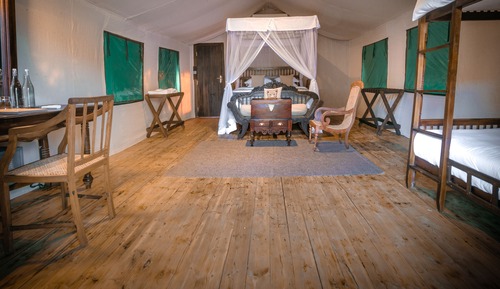 Luxury Family Tent All Inclusive with One Shared Safari Drive