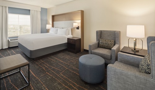 Suite, 1 King Bed, Mobility Accessible (Communications, Roll-In Shower)